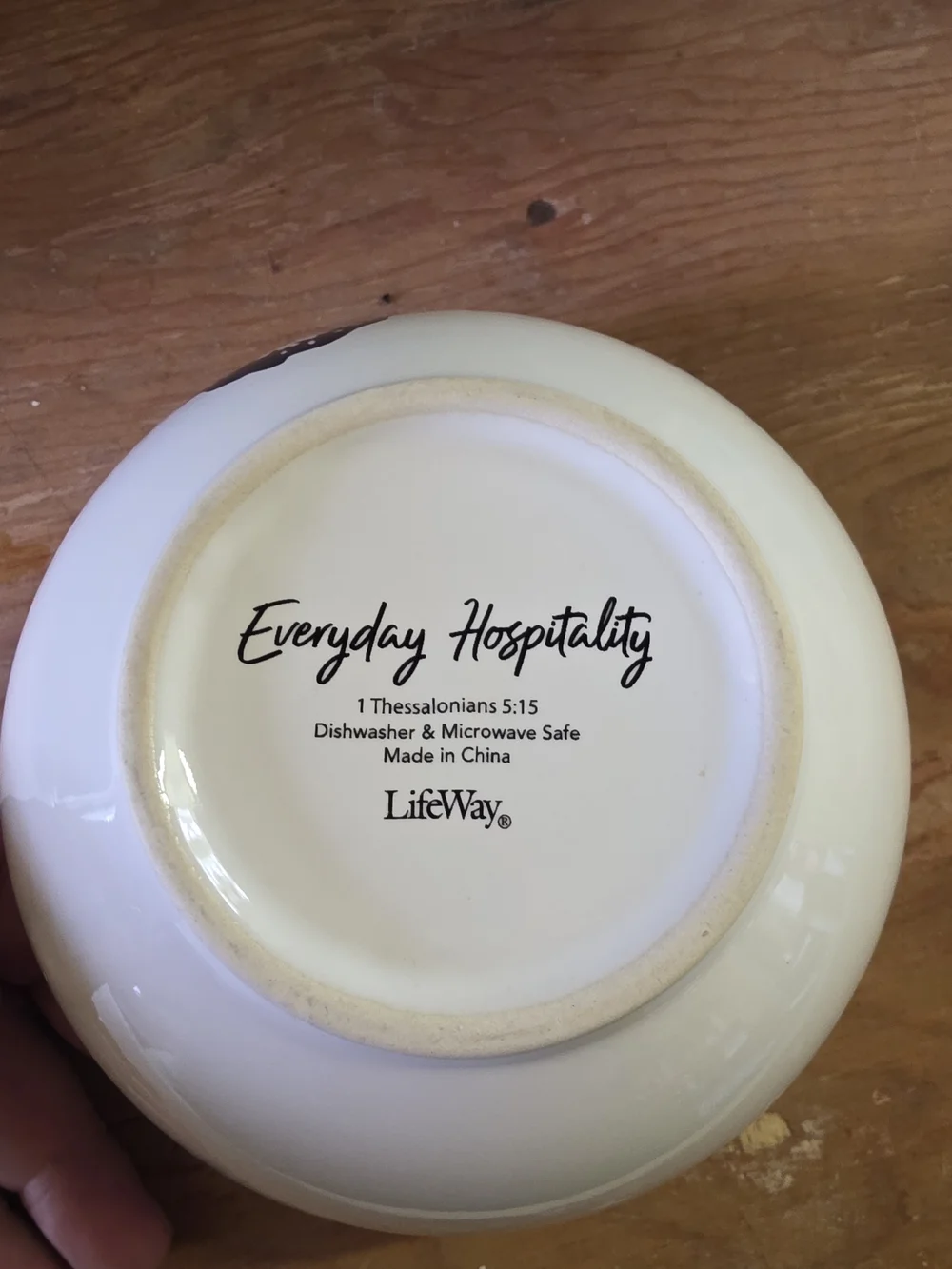 Liveway Everyday Hospitality Blue & White Ceramic Bowl Set